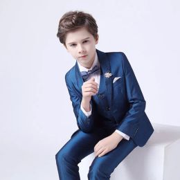 Tees Flower Boy Suit for Wedding Children Piano Ceremony Costume Blazer Clothing Set Boys Formal Photography Suits for Prom Party