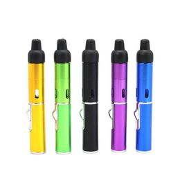Lighters Click N Torch Lighter Smoking Pipes Butane Vaporizer Sneak A Toke Windproof Flame Jet Dry Herb Tobacco Portable Smoke Device Oth6K