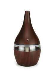 300ml Humidifiers USB Electric Aroma air diffuser wood Ultrasonic air humidifier cool mist maker for home7123707