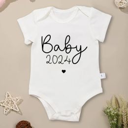 One-Pieces Baby 2024 Newborn Girl Clothes High Quality Pure Cotton Cosy Baby Boy Bodysuit Happy New Year Home Infant Onesies Fine Gift