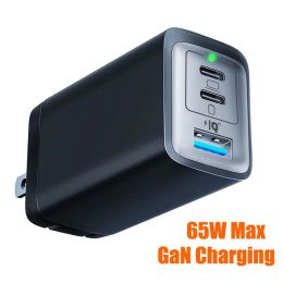 Chargers 65W GaN USB Type C Fast Charger For Laptop PPS 45W PD QC 3.0 Quick Charge For iPhone 14 13 Samsung Xiaomi Realme Phone Charger