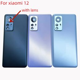 Frames For xiaomi 12 Battery cover back rear door housing For xiaomi12 2201123G 2201123C back frame replace glass with camera lens