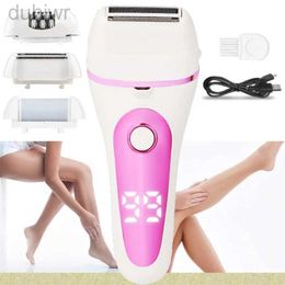 SA1B Epilator USB Rechargeable Women Painless Electric Epilator Beard Hair Removal Womens Shaving Machines Portable Female Hair Trimmer LCD d240424