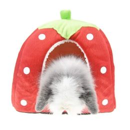 Small Animal Supplies Cages Ferret Accessories Beds Hamster Winter House Keep Warm Bunny Cage Bedding Rabbits Cloth Eouts Bunnies Squi Ote4F