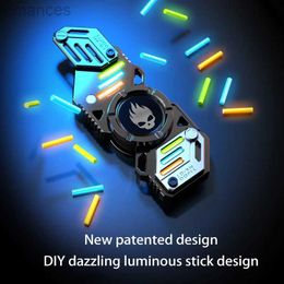 Decompression Toy 729 Light Effect Combinations Fidget Spinner Metal Toys For Men Funny Gyro Fingertip Antistress EDC Hand Stress Relief Gifts d240424