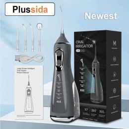 Irrigators Oral Irrigator Portable Water Flosser Dental Pick 5 Modes 360° Rotated Jet For Cleaning Teeth Thread Floss Mouth Washing Machine