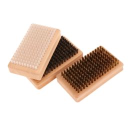 Poles 3Pcs Snowboard Wax Brush Ski Wax Remover Lightweight Accessories Horsehair Brush Ski Brushes for Travelling Snowboard Sports Ski