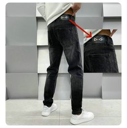 Men's Jeans spring summer THIN FDicon Men Straight leg Loose Fit European American CDicon High-end Brand Small Straight Pants LX8895