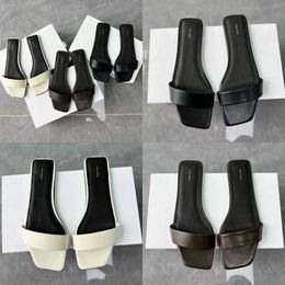 Дизайнерские сандалии по ряду французская леди кожа квадрат квадратный котенок каблук повседневные удобные тупики на открытом воздухе Qcg9 Lear