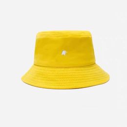 Berets Summer Bucket Hat Men Women Cotton Casual Panama Printed UV Protection Fisherman Sun WholesaleBerets