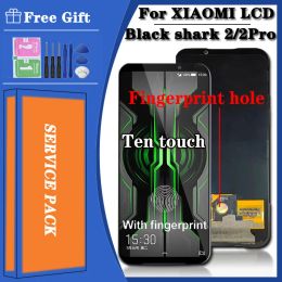 Screens AMOLED 6.39" For Xiaomi Black Shark 2 Pro DLTA0 LCD Display Screen+Touch Digitizer For Xiaomi BlackShark 2 lcd SKWH0 lcd