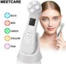 Radiofrequency Facial LED Skin Tightening 5 in 1 LED Pon Device Anti Aging Wrinkles Blackhead Acne Reduce Face Skin Care Tool8802081