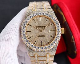 Watch, Luxury men, top master design watch, gold stainless steel diamond case, automatic, mechanical movement, folding buckle