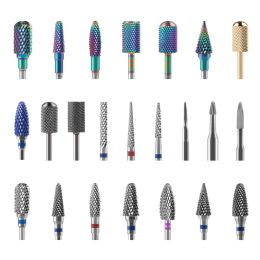 Bits Tungsten Carbide Burr Milling Cutter For Manicure Machine Carbide Electric Nail Drill Milling Cutter For Nail Files Accessories