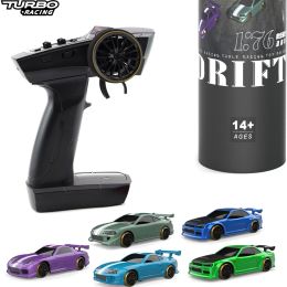 Cars Turbo Racing 1:76 C61 C62 C63 C64 Drift RC Car With Gyro Full Proportional Remote Control RTR w/ Drift track Kit for Gift