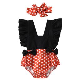 One-Pieces Ma&Baby 024M Princess Newborn Infant Baby Girls Romper Bow Dot Jumpsuit Overalls Summer Toddler Girls Clothing Costuems D35