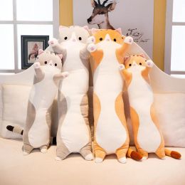 Toys Plush Toy Cat Cushion Cute Plush Toy Skinfriendlyelastic Long Cat Doll