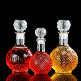 250ml 500ml Glass Wine Bottle Creative Ball Decanter Drinkware 240420