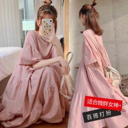 Dresses 2022 Womens Dress Maternity Mother Loose Simple Clothing Pregnants for Maternity Summer Short Sleeve Dresses Outfit Wear