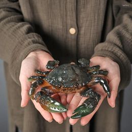 Tea Pets Pet Decoration Flush Colour Changing Crab Table Treasure Can Raise Art Boutique Teaware