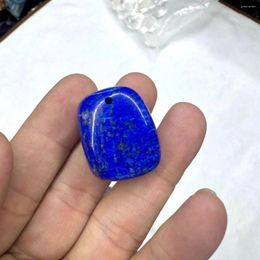 Pendant Necklaces Natural Lapis Lazuli Stone Beads DIY Gemstone Jewellery For Women Men Gift Free Rope Necklace Wholesale !