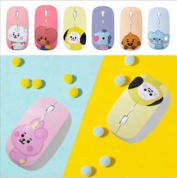 Mice Cute Cartoon Silent wireless Mouse Usb Optical Computer Mouse Portable Mini Laptop Pink Rabbit Design Mice For Kids Macbook Pen