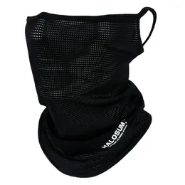 Scarves Summer Silk Neck Gaiter Sun Protection Full Face Mask Balaclava Breathable UV Outdoor Cycling Sports Scarf