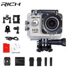 Cameras RICH D9 Sports Action Camera wifi Underwater Mini Cam 1080P HD 8MP Waterproof SJ Cam sports cameras go outdoor pro