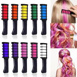 Color 1pc Hair Color Chalk Temporary Color Wax For Hair Cover Fashion Design Crayons White Hair Dye Shampoo Chalk Hairs Coloring Comb