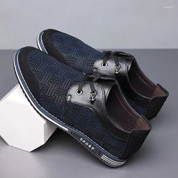 Casual Shoes Men Fashion Light Loafers Moccasins Breathable Slip On Black Driving Plus Size Zapatillas Hombre