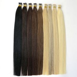 Brazilian Hair Keratin I Tip Hair Full Cuticle Remy Indan Peruvian Malaysian Pre-bonded Human Hair Extensions