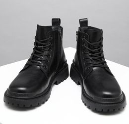 Black Ankle Military Boots Men Luxury Brand Army combat Tactical Boots For Men Shoes Casual Cowboy Boots For Men Botas Militares5038745