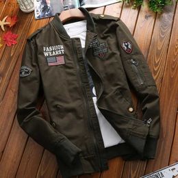 Men's Jackets New space pilot jacket male astronaut work jacket male and female jacket Japanese mens fashion jacket short M-4XLL2404