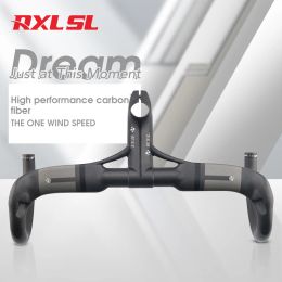 Parts RXL SL Integrated Carbon Drop Handlebar 28.6mm Inter Routing UD Matte Racing Bike Handle Bar Road Handlebar For Bicycle