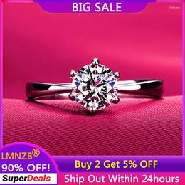 Wedding Rings Never Fade White Gold Colour Tibetan Silver For Women High Quality Zirconia Diamant Band Gift Jewellery