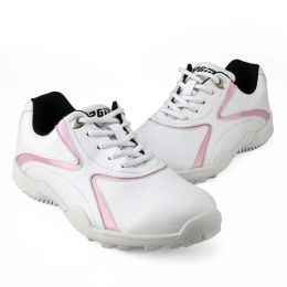 Set Women Golf Shoes Breathable Microfiber Leather Waterproof Sport Shoes Nail Antislip Good Grip Resistant Golf Shoes