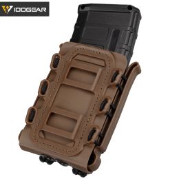 Holsters Idogear 5.56mm 7.62mm Fast Mag Pouch Tactical Magazine Pouches Molle Belt Fast Attach Carrier Soft Shell Rifle Mag Carrier