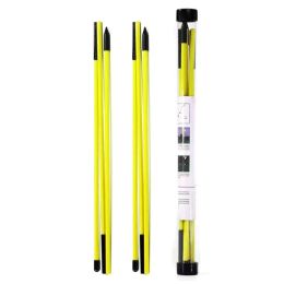 Aids 831C Golf Alignment Stick, 2 Pack Swing Training Aid Equipment Collapsible Trainer Practise Rod Postures Corrector for Golfer