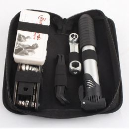 Tools HOT Sale Bicycle ToolKit Bag Multifunction Folding Tyre Repair Kits Multifunctional Kit Set With Pouch Pump for Bike Bicycle