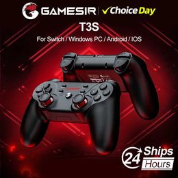 Game Controllers Joysticks GameSir T3s Bluetooth 5.0 Wireless Gamepad Switch Game Controller for Switch Android IOS PC Controle Computer TV Box d240424