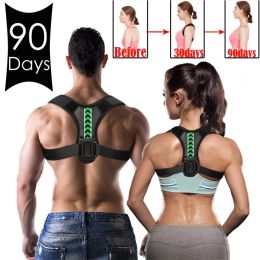 Treatment Adjustable Posture Corrector Upper Back Brace Neck Shoulder Brace Back Support Pain Relief Belt Women Men Spine Straightener