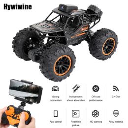 Cars Rc Car With Camera HD WIFI FPV 2.4G Machine On Remote Control Stunt 1:18 SUV Radiocontrol Climbing Toys For Kids on a Sign Gift