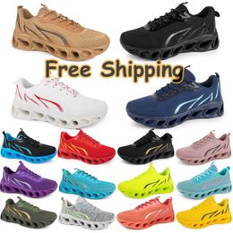 Running shoes for men women triple black pink mens sneakers lace up outdoor trainers GAI 36-46