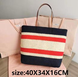 Women's Fashion Bags Lafite grass woven cotton thread woven tote bag