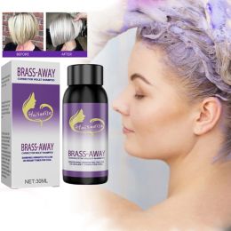 Shampoos 30ml No Yellow Shampoo Purple Shampoo Toner Remove Anti Brassy Protecting Hair Color Yellow Gray Dye Bleached For Blonde Hair