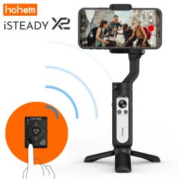 Gimbals hohem iSteady X2 3Axis Smartphone Gimbal Stabiliser w/ Remote Auto Inception Dolly Zoom Foldable Gimbal for iPhone 13 Samsung