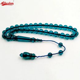 Clothing Tasbih Blue Resin muslim 33 prayer beads arabic bracelet turkish fashion Misbaha Islamic accessories eid gift adha