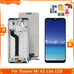 Screens 5.84 inch For Xiaomi Mi A2 Lite Display Touch Screen Digitizer Replacement For Xiaomi Redmi 6 Pro LCD Mi A2 Lite Display Tested