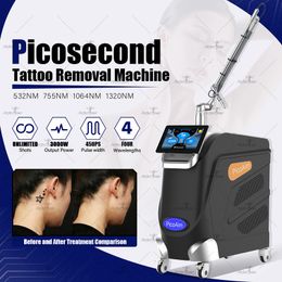 New Upgrade Pico Laser Tattoo Removal Machine Picosecond Pigmentation Treatment Skin Rejuvenation Acne Scars Device Salon Use