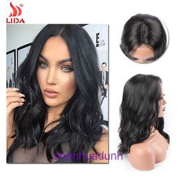 New Jersey Wigs Pitman Wig Boutique synthetic lace mechanism hood wig water ripple medium length curly hair LIDA